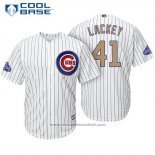 Maglia Baseball Uomo Chicago Cubs 41 John Lackey Bianco Or Cool Base