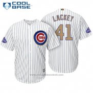 Maglia Baseball Uomo Chicago Cubs 41 John Lackey Bianco Or Cool Base