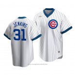 Maglia Baseball Uomo Chicago Cubs Ferguson Jenkins Cooperstown Collection Primera Bianco