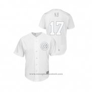Maglia Baseball Uomo Chicago Cubs Kris Bryant 2019 Players Weekend Kb Replica Bianco