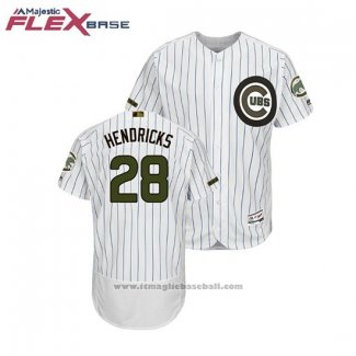 Maglia Baseball Uomo Chicago Cubs Kyle Hendricks 2018 Memorial Day Flex Base Bianco