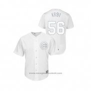 Maglia Baseball Uomo Chicago Cubs Kyle Ryan 2019 Players Weekend Kr91 Replica Bianco