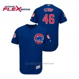 Maglia Baseball Uomo Chicago Cubs Pedro Strop 2019 Allenamento Primaverile Flex Base Blu