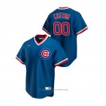 Maglia Baseball Uomo Chicago Cubs Personalizzate Cooperstown Collection Road Blu