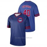 Maglia Baseball Uomo Chicago Cubs Willson Contreras Cooperstown Collection Legend Blu