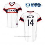 Maglia Baseball Uomo Chicago White Sox 14 Bill Melton Bianco Alternato Cool Base