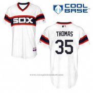 Maglia Baseball Uomo Chicago White Sox 35 Frank Thomas Bianco Alternato Cool Base