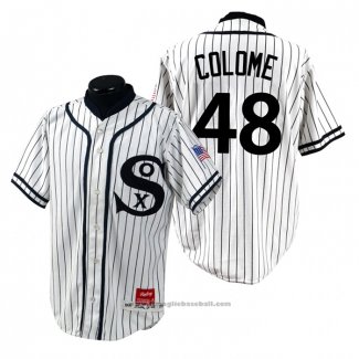 Maglia Baseball Uomo Chicago White Sox Alex Colome 1990 Turn Back The Clock Bianco