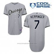 Maglia Baseball Uomo Chicago White Sox Jeff Keppinger 7 Grigio Cool Base