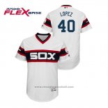 Maglia Baseball Uomo Chicago White Sox Reynaldo Lopez Flex Base Bianco