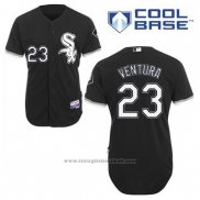 Maglia Baseball Uomo Chicago White Sox Robin Ventura 23 Nero Alternato Cool Base