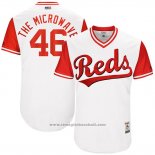 Maglia Baseball Uomo Cincinnati Reds 2017 Little League World Series 46 Tim Adleman Bianco