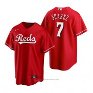 Maglia Baseball Uomo Cincinnati Reds Eugenio Suarez Replica Rosso