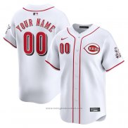 Maglia Baseball Uomo Cincinnati Reds Home Limited Personalizzate Bianco