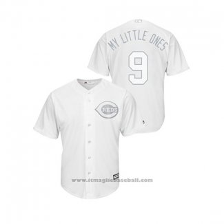 Maglia Baseball Uomo Cincinnati Reds Jose Peraza 2019 Players Weekend My Little Ones Replica Bianco