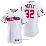 Maglia Baseball Uomo Cleveland Guardians Franmil Reyes Autentico Home Bianco