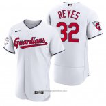 Maglia Baseball Uomo Cleveland Guardians Franmil Reyes Autentico Home Bianco