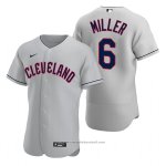 Maglia Baseball Uomo Cleveland Guardians Owen Miller Autentico Road Grigio