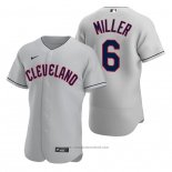 Maglia Baseball Uomo Cleveland Guardians Owen Miller Autentico Road Grigio