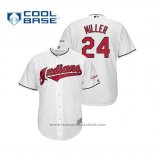 Maglia Baseball Uomo Cleveland Indians Andrew Miller 2019 All Star Patch Cool Base Bianco