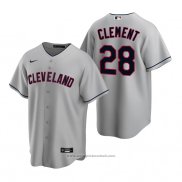 Maglia Baseball Uomo Cleveland Indians Ernie Clement Replica Road Grigio