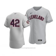 Maglia Baseball Uomo Cleveland Indians Jackie Robinson Day Autentico Grigio