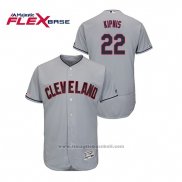 Maglia Baseball Uomo Cleveland Indians Jason Kipnis Flex Base Grigio