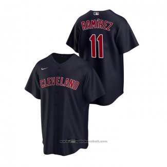 Maglia Baseball Uomo Cleveland Indians Jose Ramirez Replica Alternato Blu