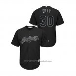 Maglia Baseball Uomo Cleveland Indians Tyler Naquin 2019 Players Weekend Billy Replica Nero