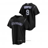 Maglia Baseball Uomo Colorado Rockies Daniel Murphy Replica Alternato Nero