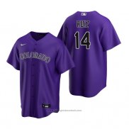 Maglia Baseball Uomo Colorado Rockies Rio Ruiz Replica Alternato Viola