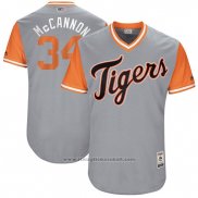 Maglia Baseball Uomo Detroit Tigers 2017 Little League World Series James Mccann Grigio