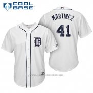 Maglia Baseball Uomo Detroit Tigers 2017 Stelle e Strisce Victor Martinez Bianco Cool Base