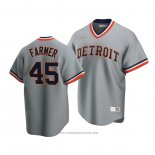 Maglia Baseball Uomo Detroit Tigers Buck Farmer Cooperstown Collection Road Grigio