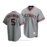 Maglia Baseball Uomo Detroit Tigers Hank Greenberg Cooperstown Collection Road Grigio