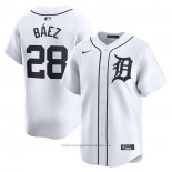 Maglia Baseball Uomo Detroit Tigers Javier Baez Home Limited Bianco