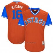 Maglia Baseball Uomo Houston Astros 2017 Little League World Series Brian Mccann Arancione