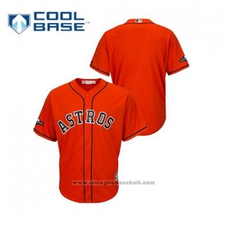 Maglia Baseball Uomo Houston Astros 2019 Postseason Cool Base Arancione