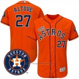 Maglia Baseball Uomo Houston Astros 27 Jose Altuve Arancione Hispanic Heritage