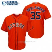 Maglia Baseball Uomo Houston Astros 35 Justin Verlander Arancione Giocatore Cool Base