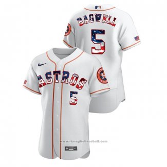 Maglia Baseball Uomo Houston Astros Jeff Bagwell 2020 Stars & Stripes 4th of July Bianco