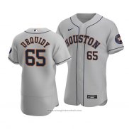 Maglia Baseball Uomo Houston Astros Jose Urquidy Autentico Road Grigio