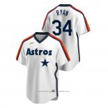 Maglia Baseball Uomo Houston Astros Nolan Ryan Cooperstown Collection Home Bianco