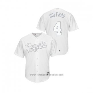 Maglia Baseball Uomo Kansas City Royals Alex Gordon019 Players Weekend Duffman Replica Bianco