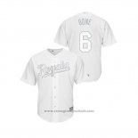 Maglia Baseball Uomo Kansas City Royals Billy Hamilton019 Players Weekend Bone Replica Bianco