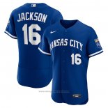 Maglia Baseball Uomo Kansas City Royals Bo Jackson Alternato Autentico Blu