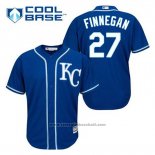Maglia Baseball Uomo Kansas City Royals Brandon Finnegan 27 Blu Alternato Cool Base