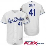 Maglia Baseball Uomo Kansas City Royals Danny Duffy Bianco Flex Base