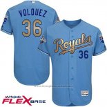 Maglia Baseball Uomo Kansas City Royals Edinson Volquez Campeones Flex Base