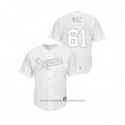 Maglia Baseball Uomo Kansas City Royals Kevin Mccarthy019 Players Weekend Mac Replica Bianco